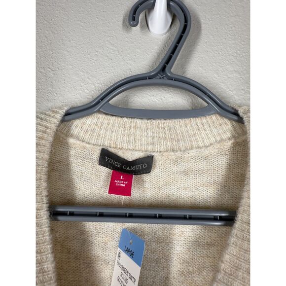 NWT Vince Camuto Womens Cream "Good Witch" Sweater Sz L Wicked Wizard of Oz - Picture 6 of 9